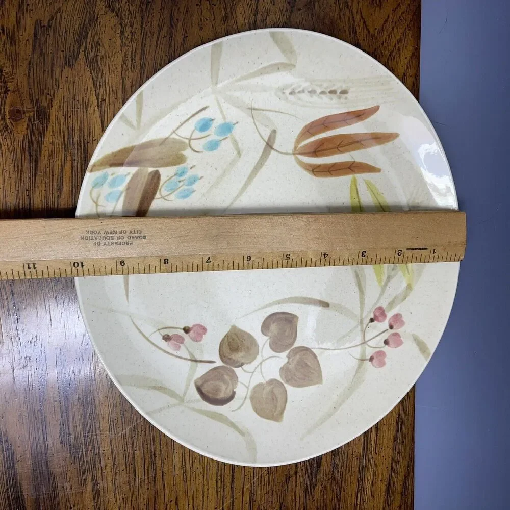 Vintage Red‎ Wing DINNER Plate Random Harvest Atomic MCM USA Dinnerware Supper